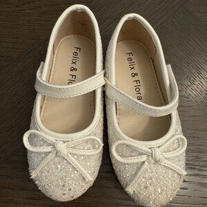 Felix & Flora Toddler Flower Girl Dress Shoes – Girl Ballet Flat, Toddler Size 7